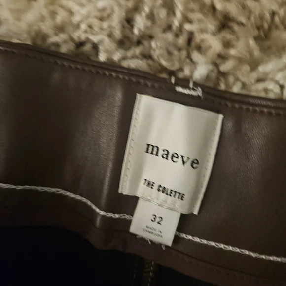 Maeve Brown Wide Leg Pants - Picture 2 of 2